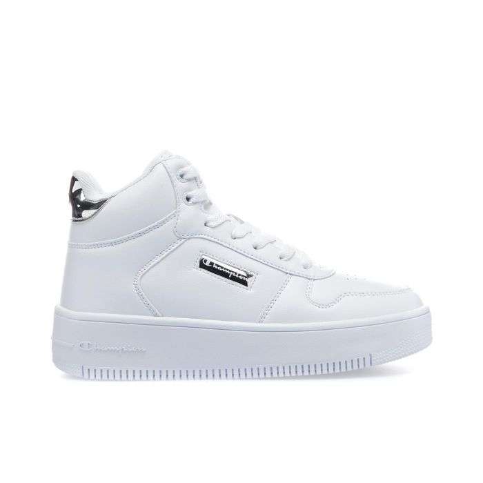 Sneakers bianche da basker Rebound Mid Metal con logo laterale