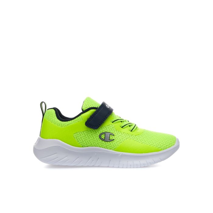 Sneakers da ginnastica giallo fluo Softy Evolve con velcro da bimbo