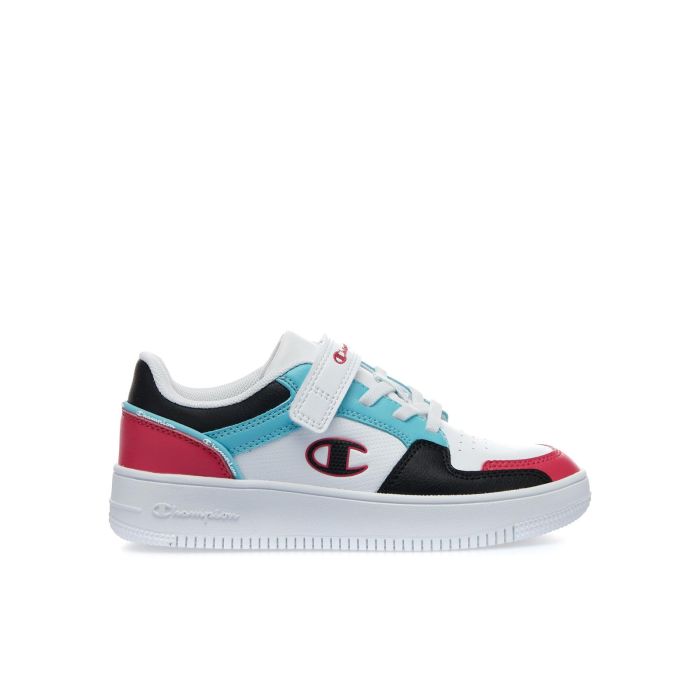 Sneakers basket da bambina Rebound bianche con strappo