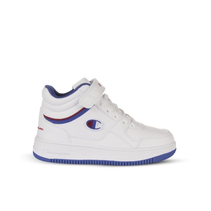 Sneakers basket bianche da bimbo Rebound Mid con lacci e velcro