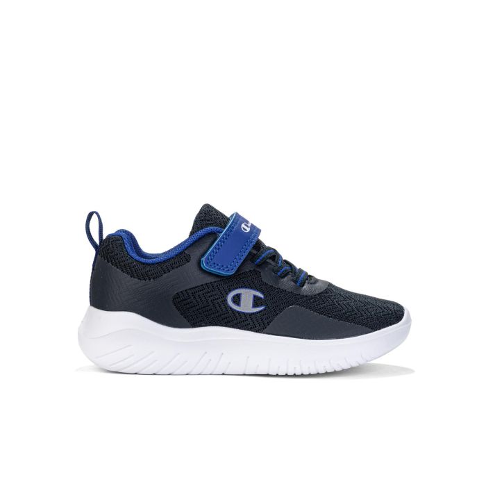 Sneakers da ginnastica blu Softy Evolve con velcro da bimbo