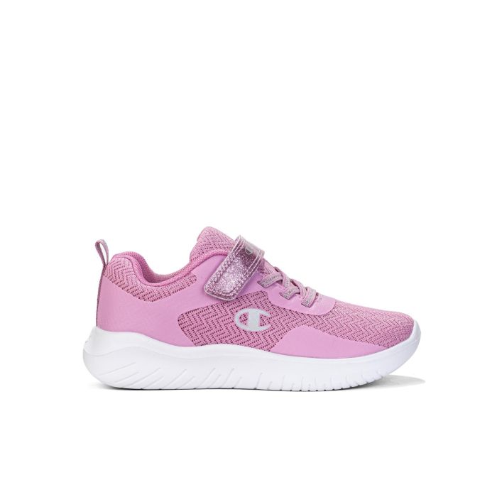 Sneakers da ginnastica rosa Softy Evolve con velcro da bimba