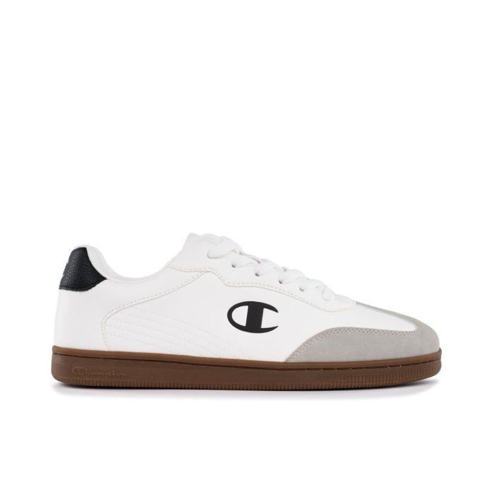 Sneakers uomo tennis bianche con suola a contrasto