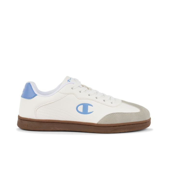 Sneakers donna bianche da tennis con logo laterale colorato