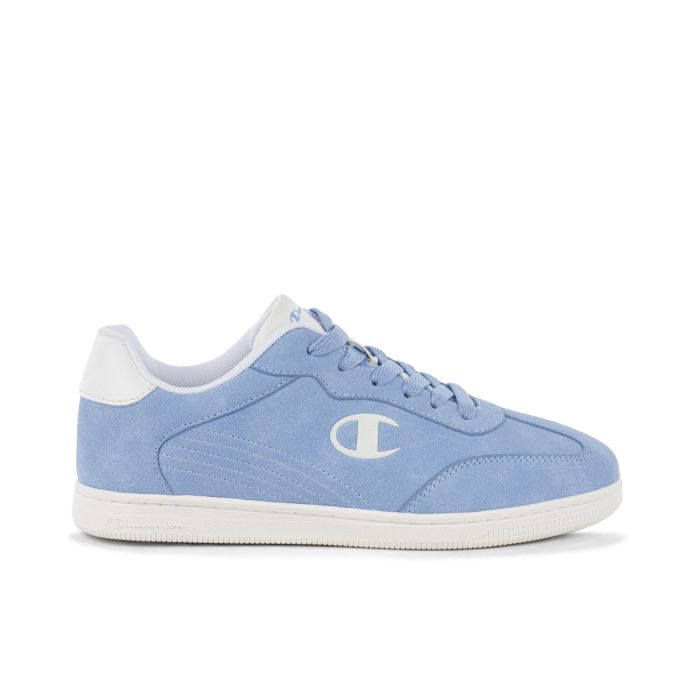 Sneakers donna azzurre da tennis con logo laterale