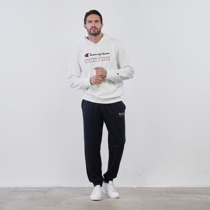 Pantaloni lunghi neri sportivi da uomo con logo