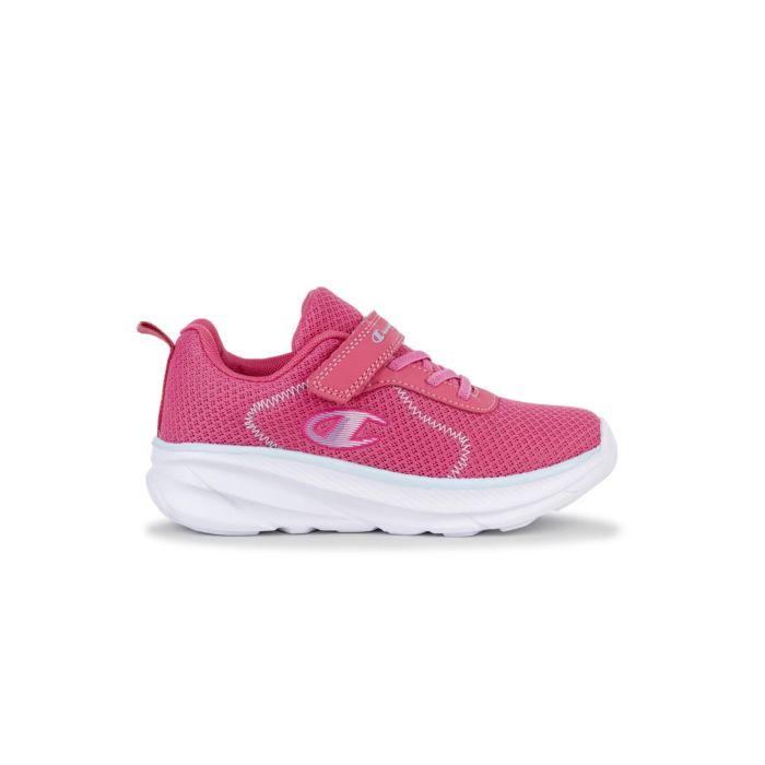 Sneakers da ginnastica rosa da bambina con logo laterale