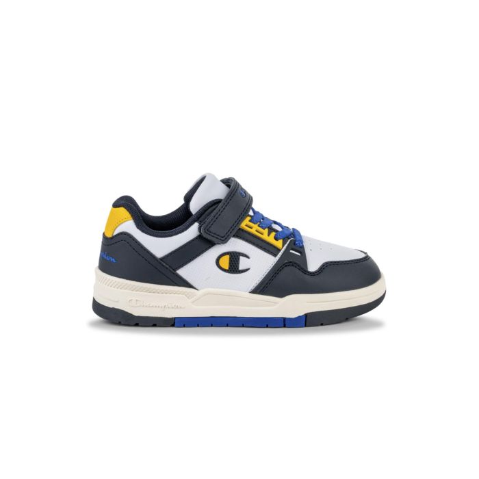 Sneakers basket blu da bambino Rd18 Heritage Evolve con velcro, lacci e logo laterale