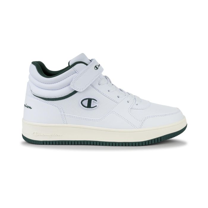 Sneakers alte basket bianche da uomo Rd18 con logo laterale