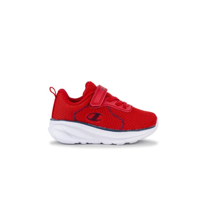 Sneakers da ginnastica rosse da bambino con logo laterale