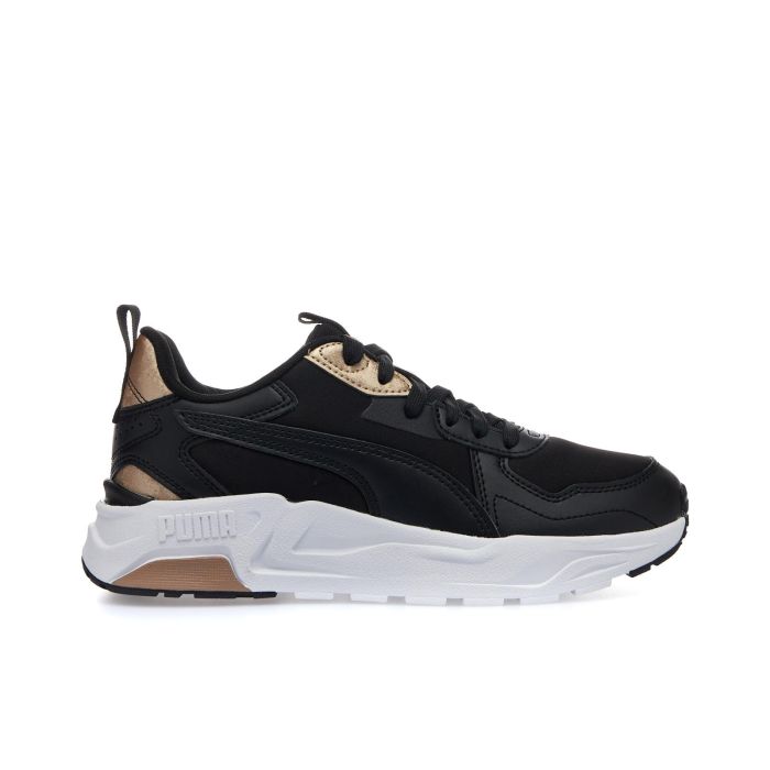 Sneakers donna nere da palestra Trinity Lite in pelle