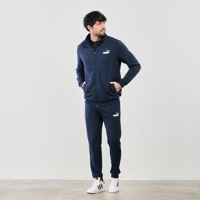 Tuta sportiva blu con logo