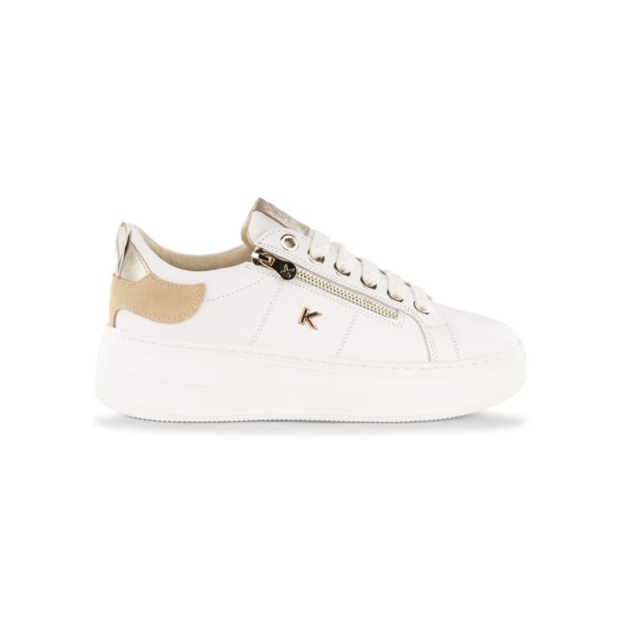 Sneakers bianche in pelle Igi&Co da donna con suola platform
