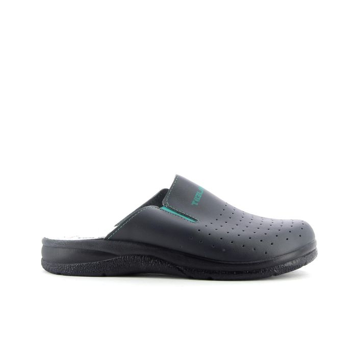 Ciabatte sanitarie blu in pelle