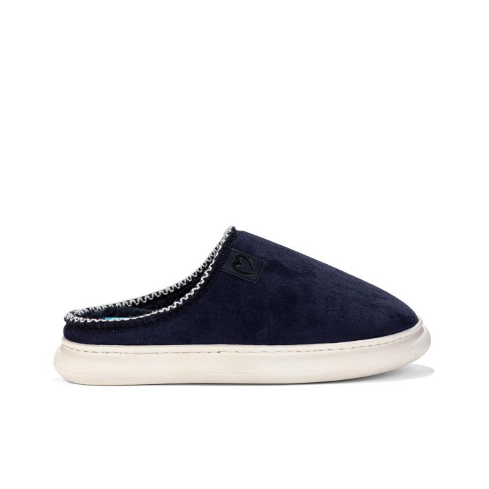 Ciabatte donna blu da casa con cuoricino