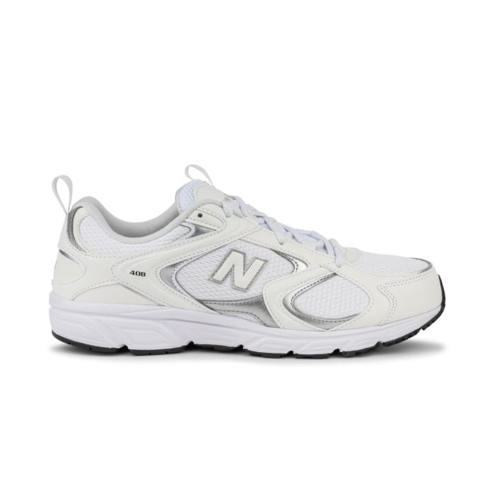 Sneakers donna bianche da palestra 408 con logo laterale