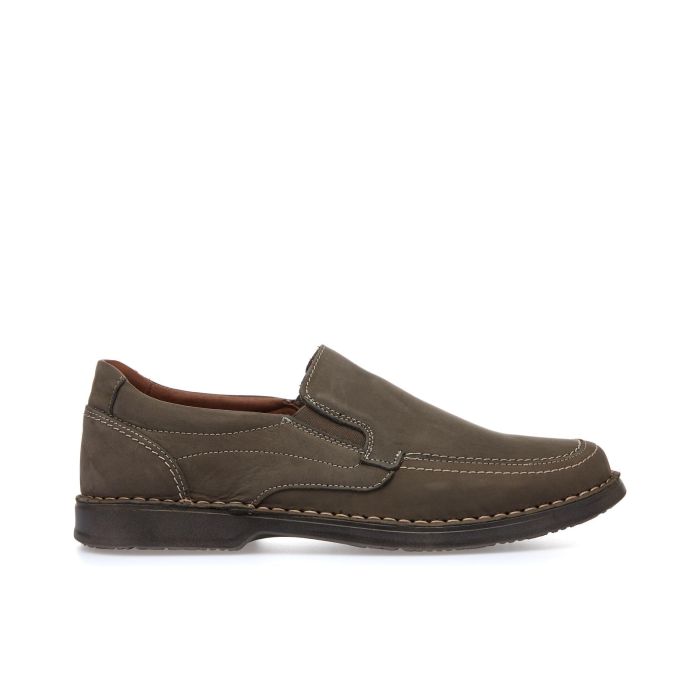 Slip-on comfort marroni in pelle