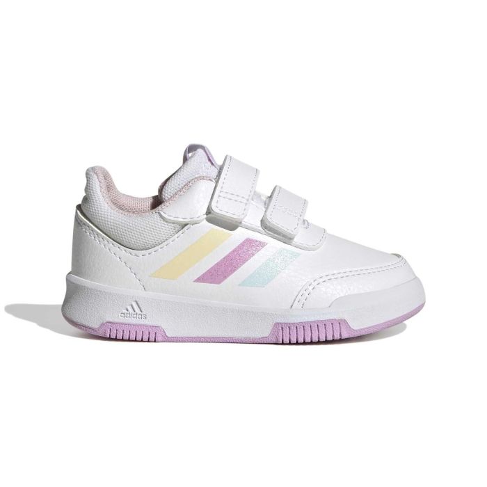 Sneakers bianche e rosa basket da bambina Tensaur 2.0 con doppio velcro