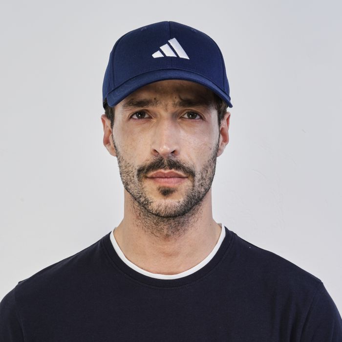 Cappellino sportivo blu da uomo con logo