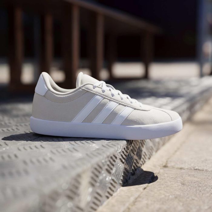 Sneakers tennis beige da ragazza modello VL Court 3.0