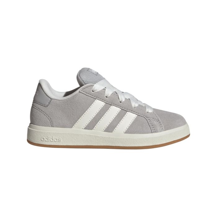 Sneakers tennis grigie da ragazzo adidas Grand Court 00s con lacci