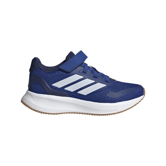 Sneakers blu bambino da ginnastica adidas Runfalcon 5 con velcro