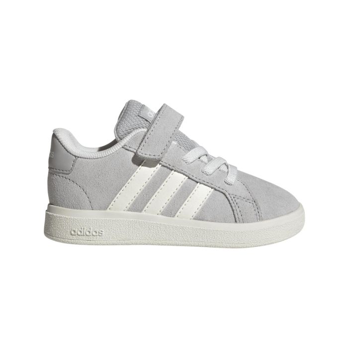 Sneakers tennis grigie da bambino adidas Grand Court 00s con velcro