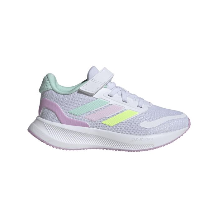 Sneakers bambina bianche adidas Runfalcon 5 da ginnastica
