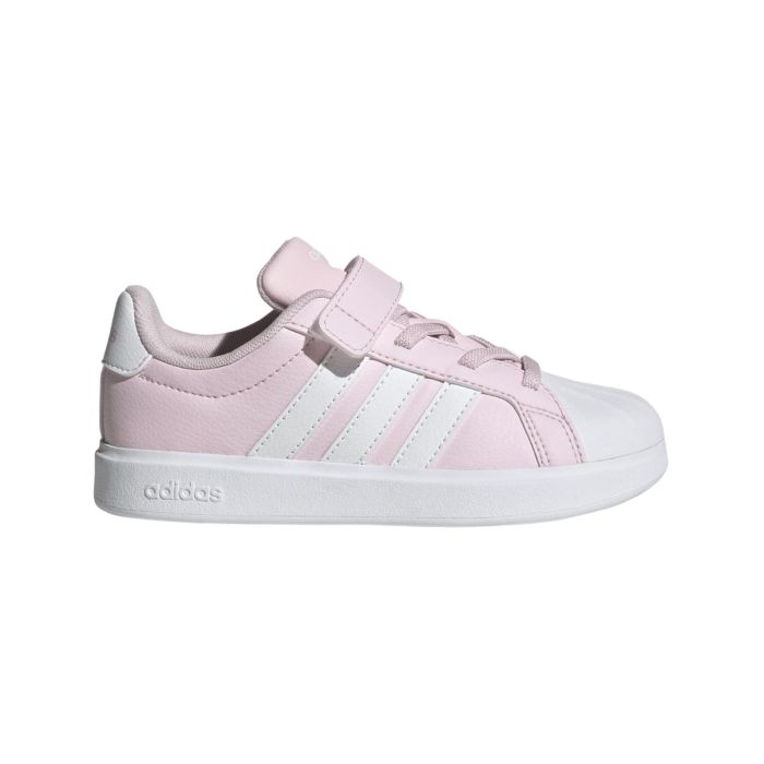Sneakers tennis rosa da bambina adidas Streettalk con velcro e lacci