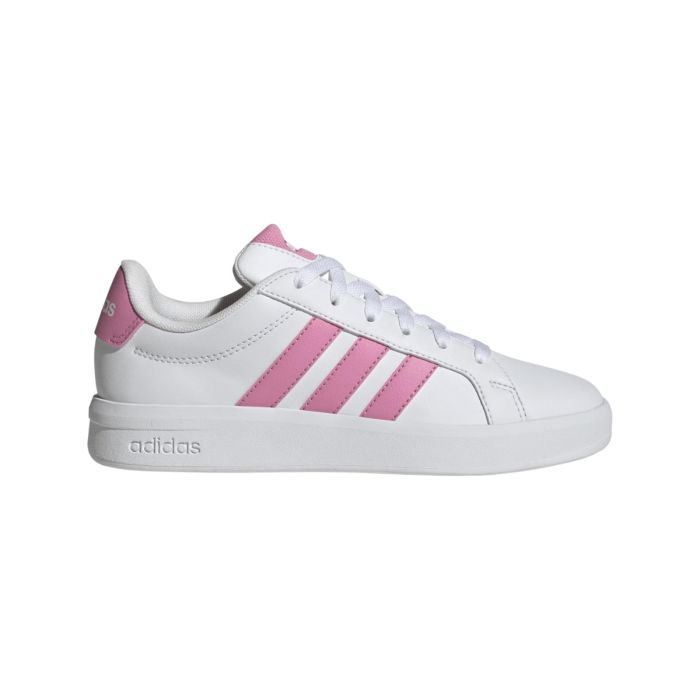 Sneakers tennis bianche e rosa da ragazza adidas Grand Court 3.0