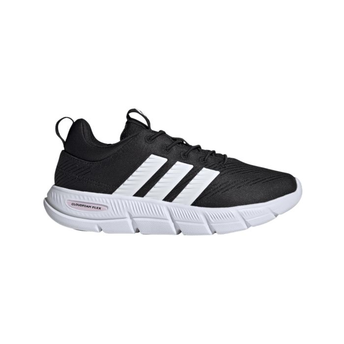 Sneakers donna nere da palestra adidas Cloudfoam Flex Elastic Laces Shoes