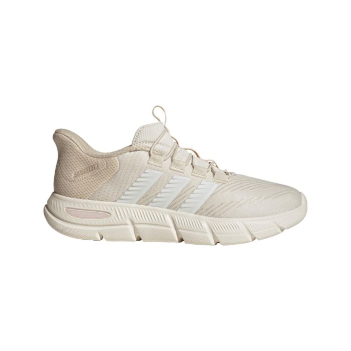 Sneakers donna beige da palestra adidas Cloudfoam Flex Elastic Laces Shoes
