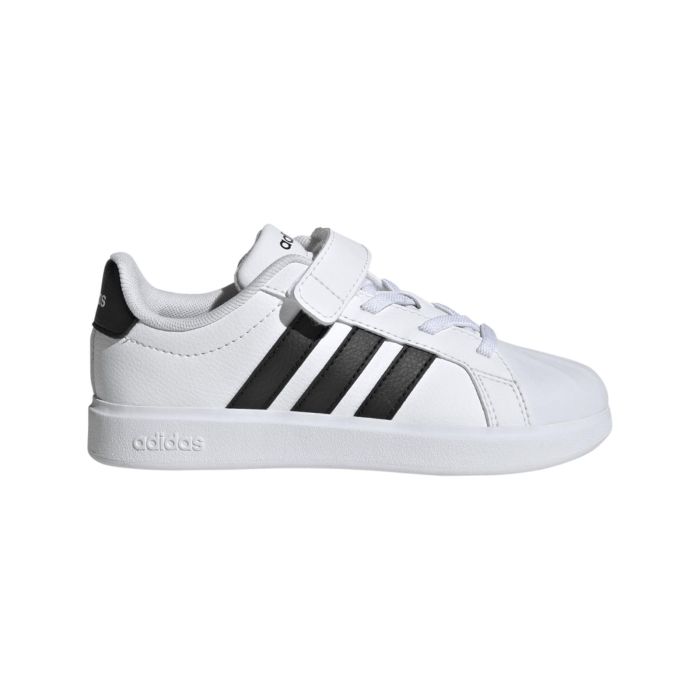 Sneakers tennis bianche e nere da bambino adidas Streettalk