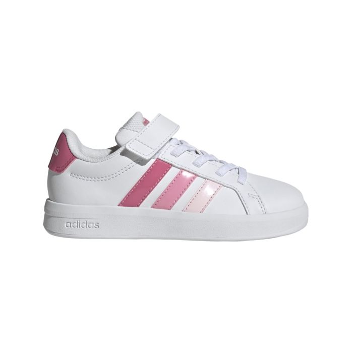 Sneakers tennis bianche e rosa da bambina adidas Grand Court 2.0