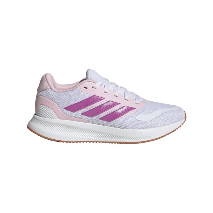 Sneakers da ragazza bianche e rosa da ginnastica adidas Runfalcon 5