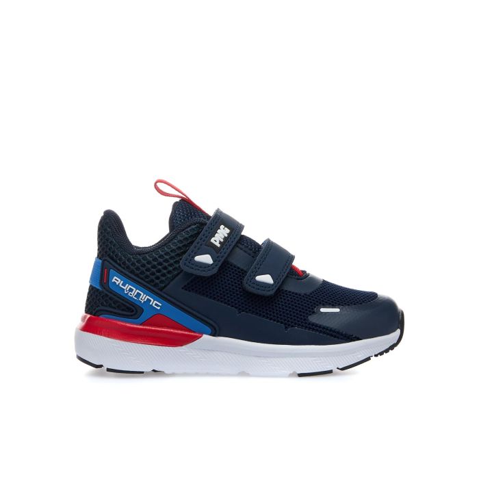 Sneakers blu da bimbo con velcro