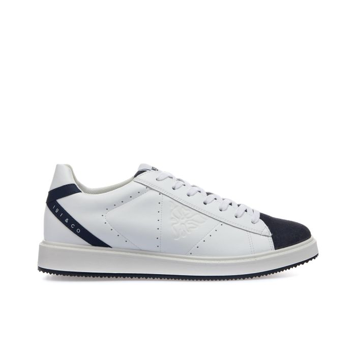 Sneakers bianche in pelle con logo