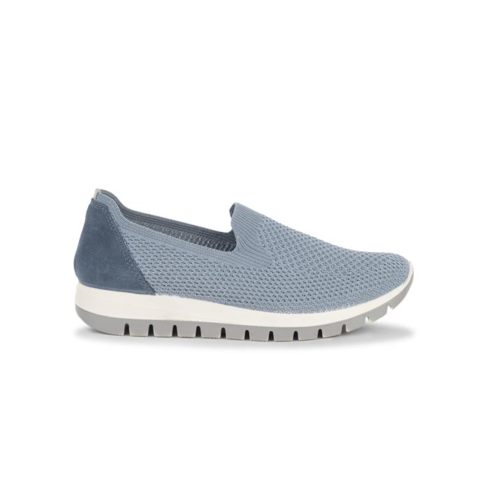 Scarpe slip-on azzurre Igi&Co da donna in tessuto