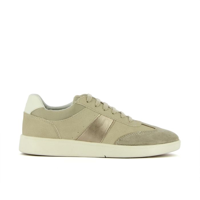 Sneakers beige con lacci