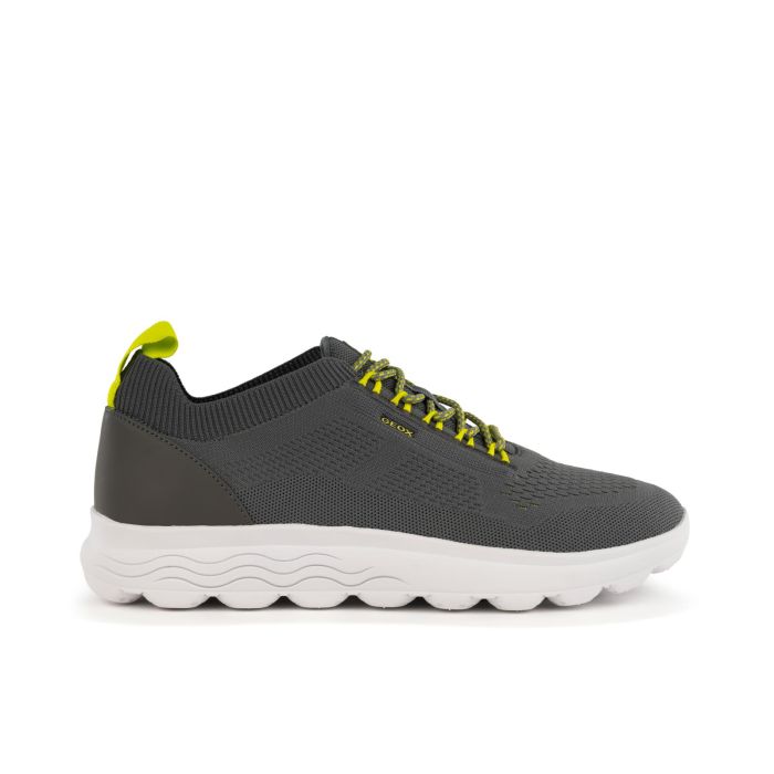 Sneakers grigie modello Spherica in tessuto con suola sagomata