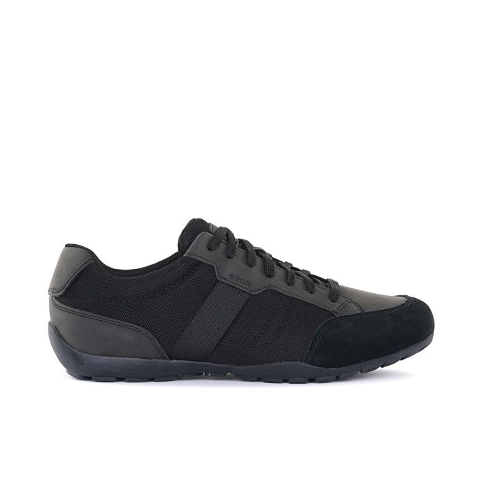 Scarpe stringate sportive nere da uomo con lacci