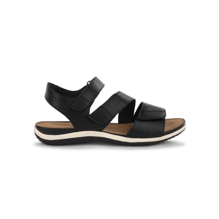 Sandali neri Geox da donna con velcro