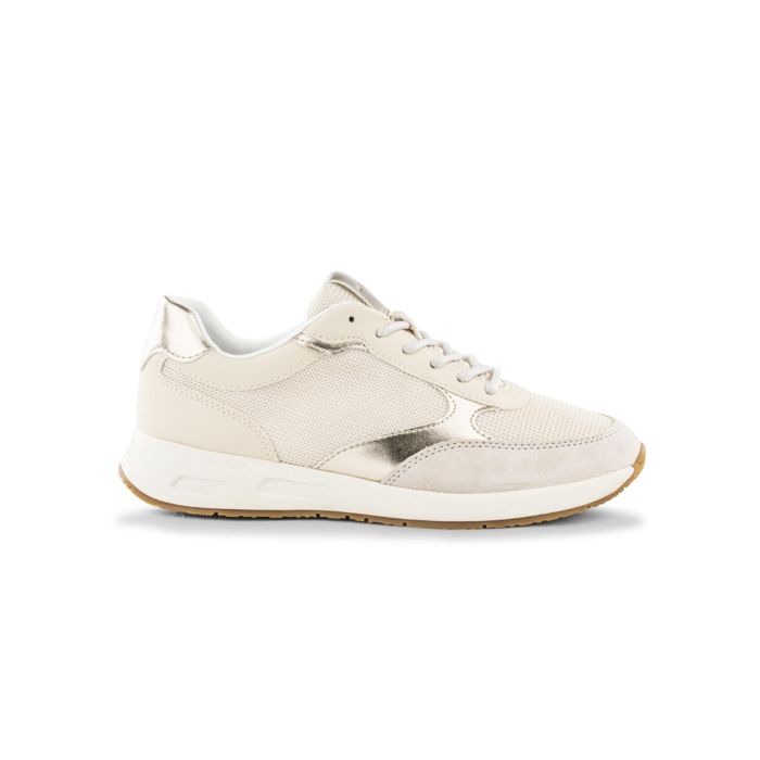 Sneakers beige Geox da donna con lacci