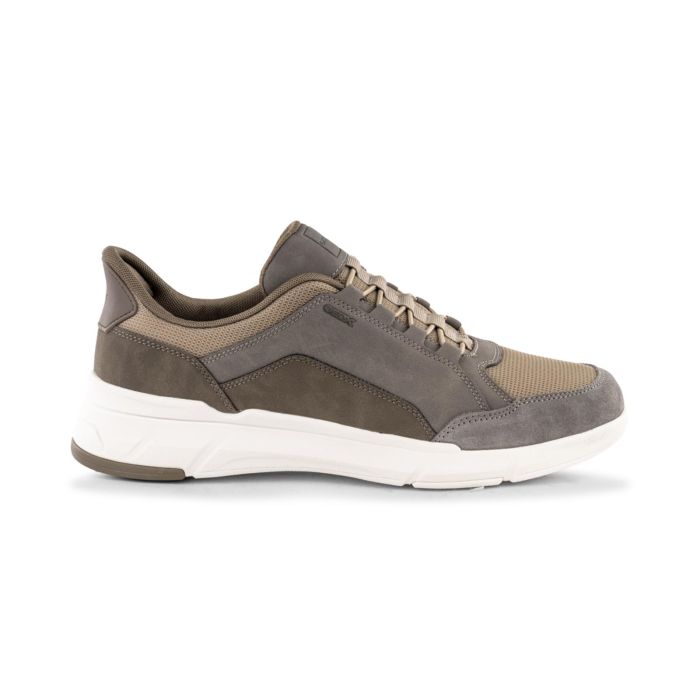 Sneakers marroni e beige GEOX FAST-IN da uomo