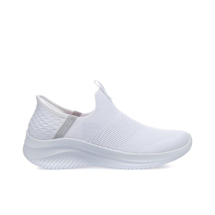 Sneakers slip-on da palestra bianche da donna Ultra Flex 3.0 - Cozy Streak