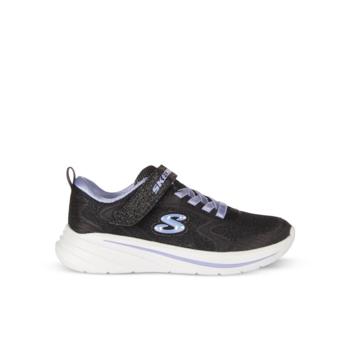 Sneakers bimba nere da ginnastica Wave 92 con glitter