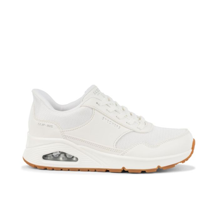 Sneakers donna bianche da palestra Slip-on Uno - Banksia