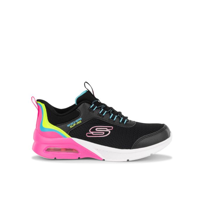 Sneakers Hand Free Slip-ins nera e rosa da ginnastica da bimba