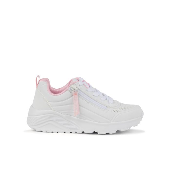 Sneakers bambina bianche da ginnastica Uno Lite - Easy Zip