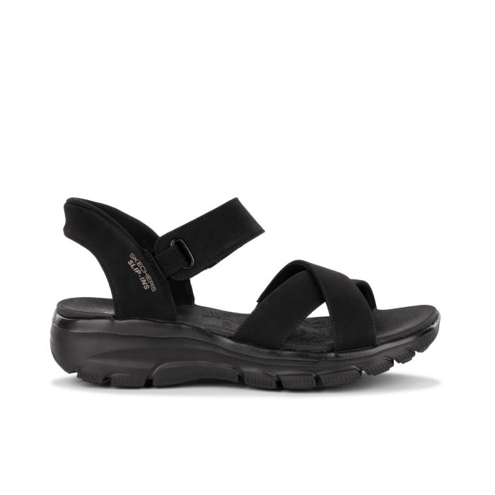 Sandali sportivi neri da donna Hand free Slip-ins Relaxed Fit